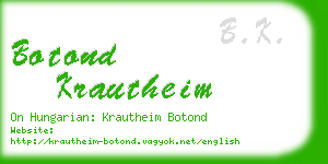 botond krautheim business card